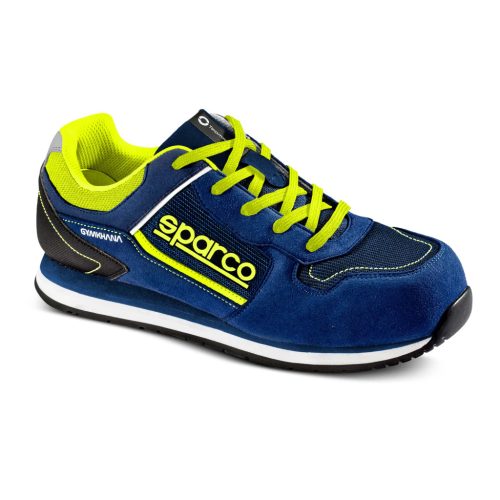 Sparco Gymkhana Dani S1P SRC munkavédelmi cipő kék sárga 45