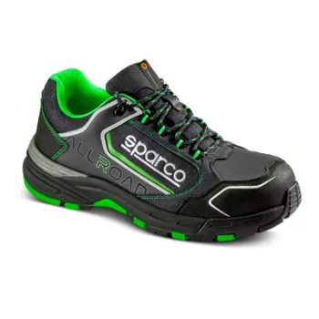 Sparco Allroad Baku ESD S3S SR FO HRO munkavédelmi cipő fekete fluorzöld 44