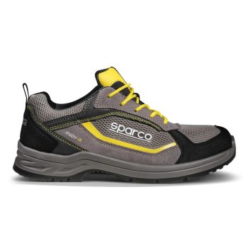   Sparco Indy-R Edmonton ESD S1PS SR LG munkavédelmi cipő szürke sárga 43